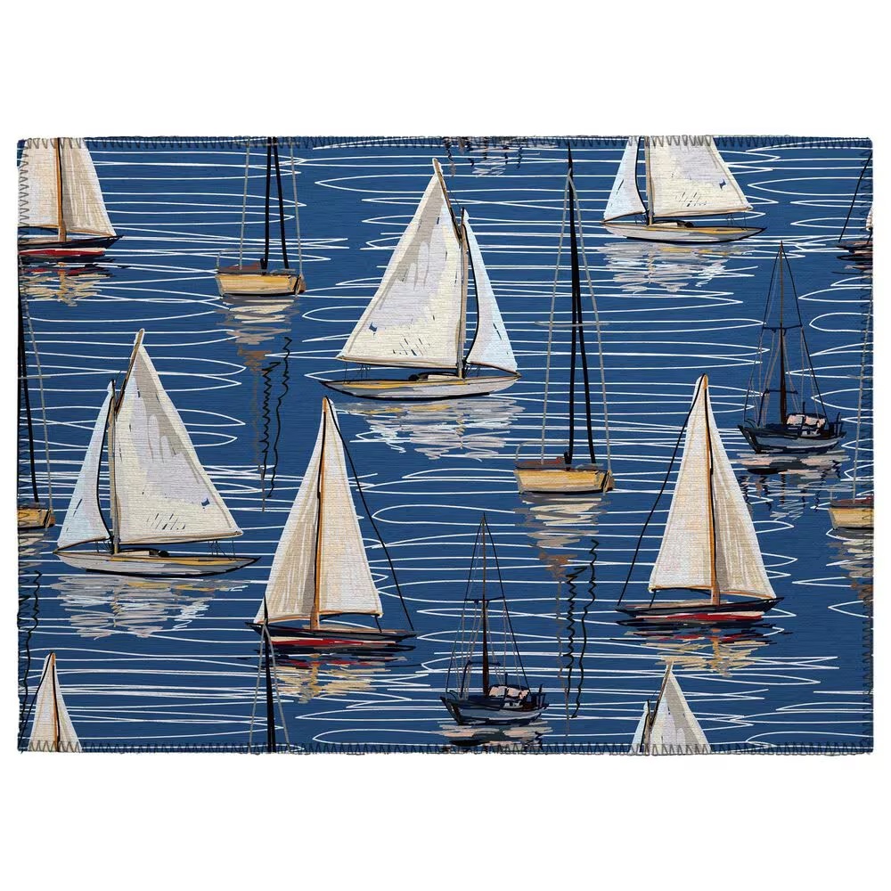 Dalyn Rug Company Harbor HA8 2'6" x 3'10" Navy Indoor/Outdoor Area Rug
