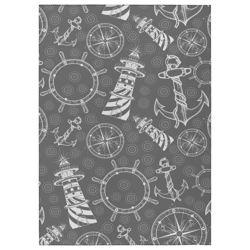 Dalyn Rug Company Harbor 5' x 7'6" Grey Indoor/Outdoor Area Rug