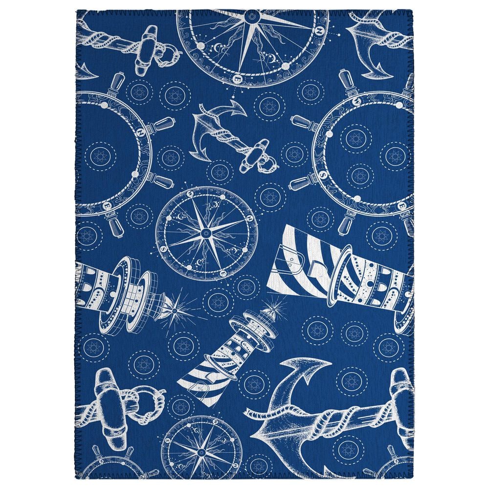 Dalyn Rug Company Harbor HA9 1'8" x 2'6" Navy Indoor/Outdoor Area Rug