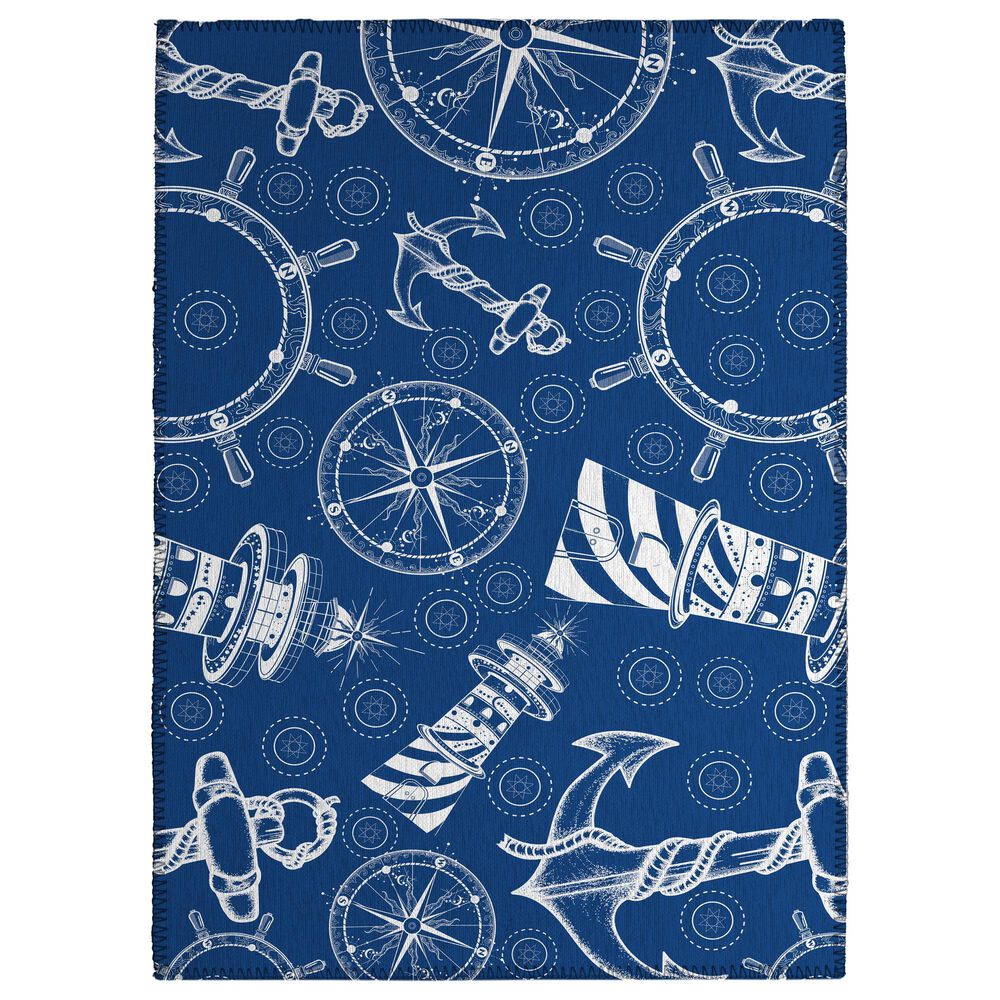 Dalyn Rug Company Harbor HA9 2'6" x 3'10" Navy Indoor/Outdoor Area Rug