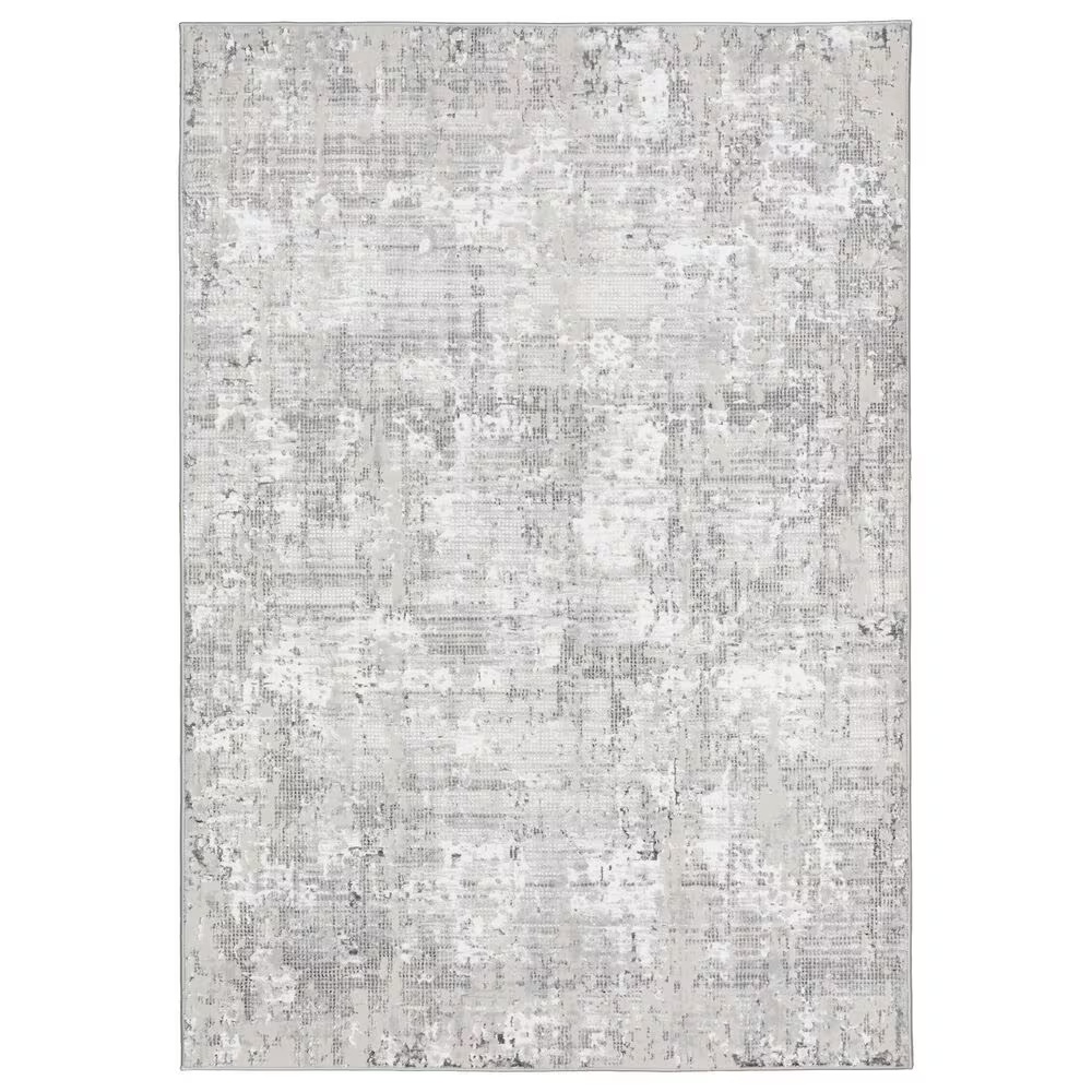 Dalyn Rug Company Rhodes Striped 3'2" x 5'1" Silver Area Rug