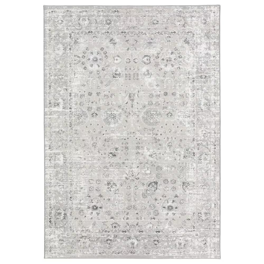 Dalyn Rug Company Rhodes Oriental 9' x 13' Silver Area Rug