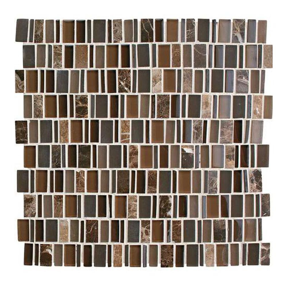 Dal-Tile Clio Mosaics Eos 12" x 12" Glass and Stone Mosaic Sheet
