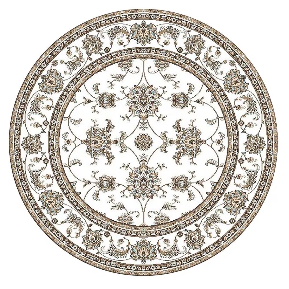 Radici USA Pisa 1780 7'10" Round Bone Area Rug