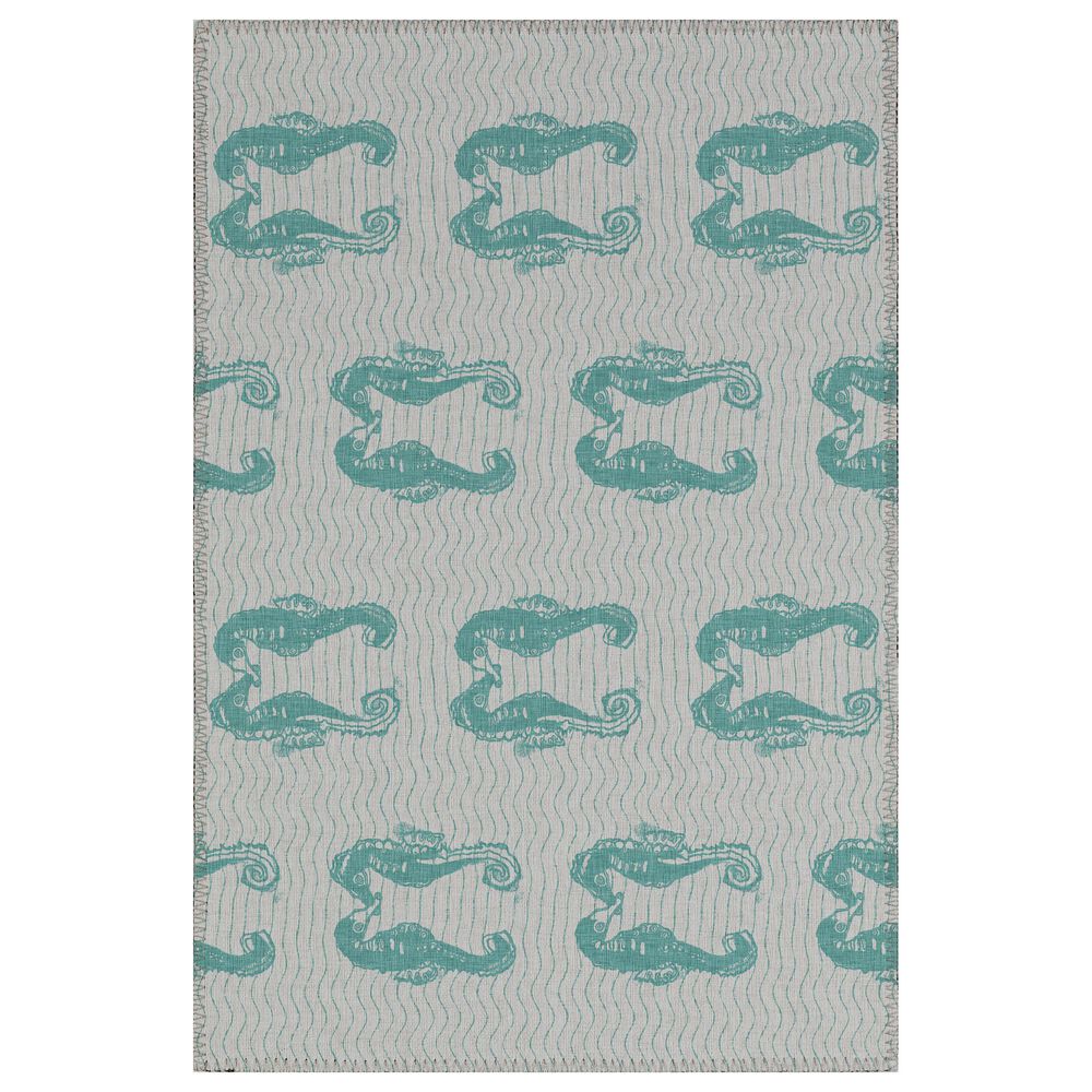 Dalyn Rug Company Seabreeze SZ15 1'8" x 2'6" Teal Area Rug