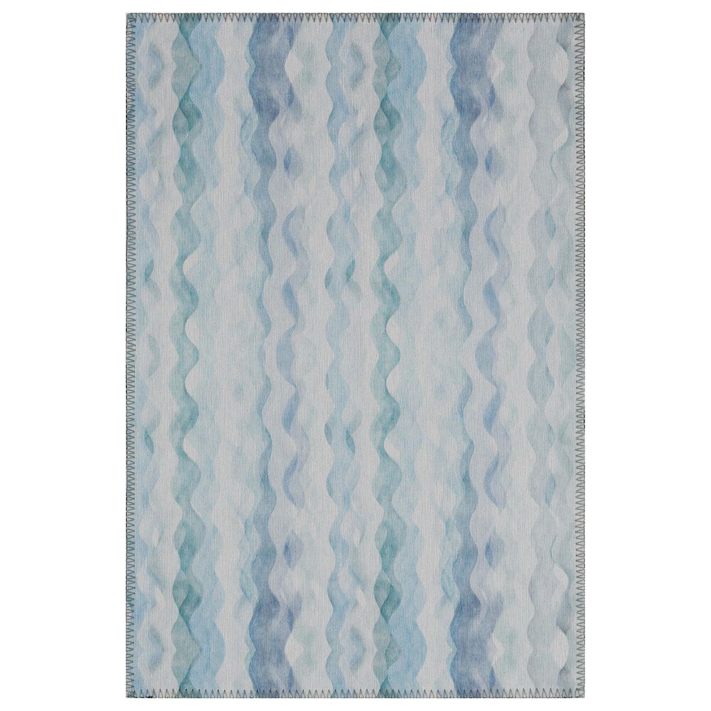 Dalyn Rug Company Seabreeze Chevron 1'8" x 2'6" Denim Area Rug