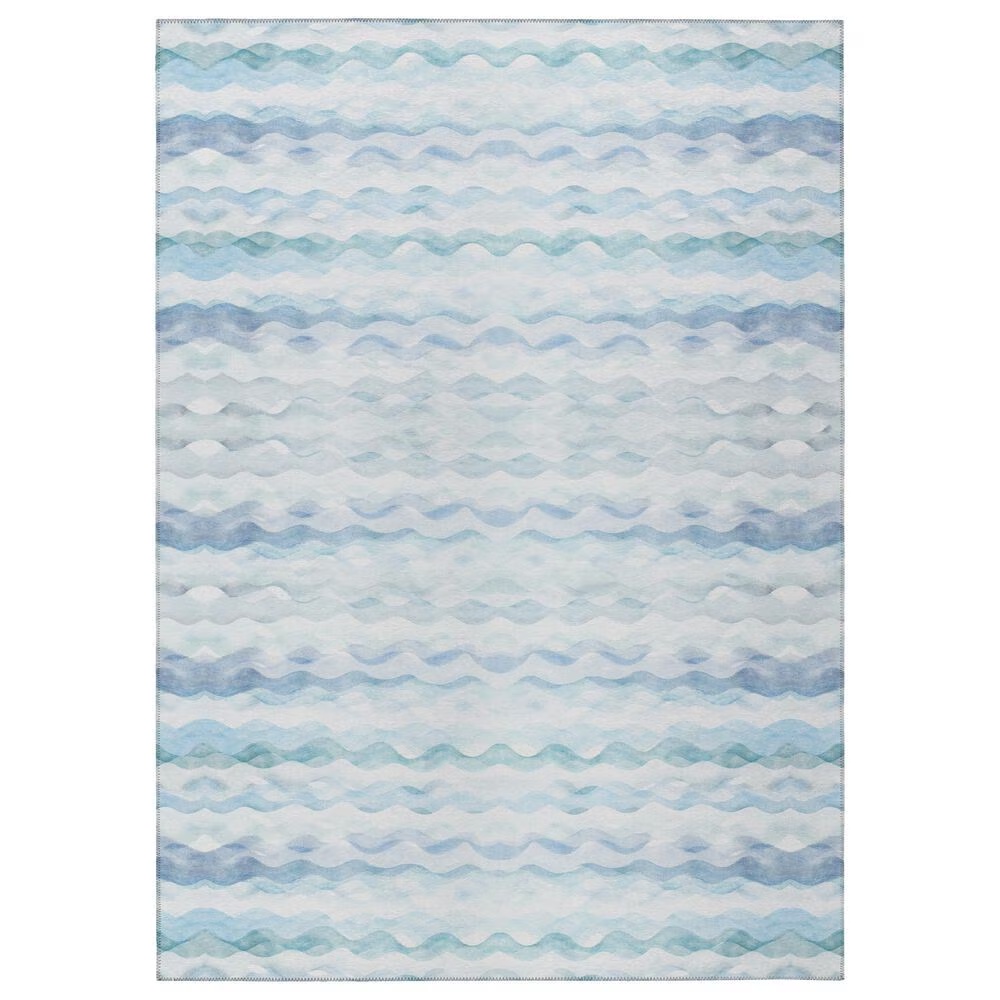 Dalyn Rug Company Seabreeze Chevron 5' x 7'6" Denim Area Rug