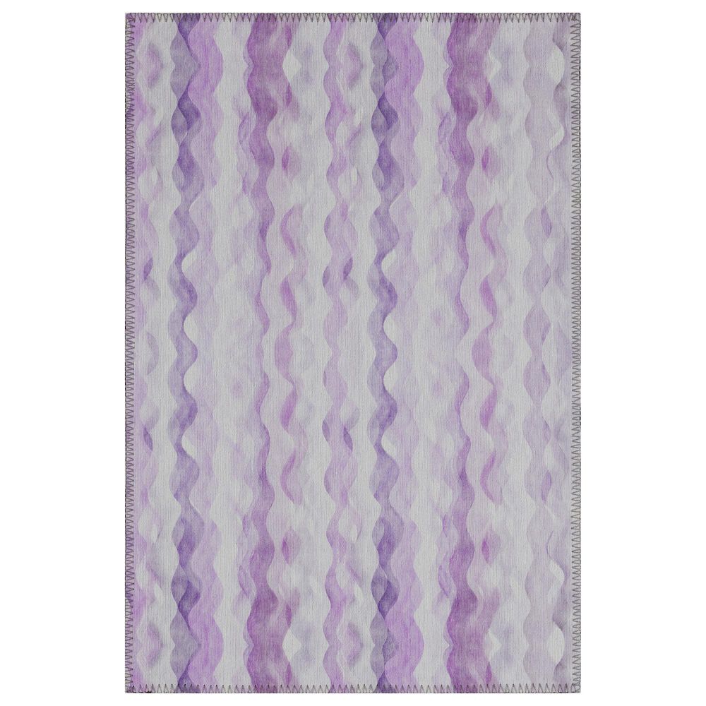 Dalyn Rug Company Seabreeze Chevron 2'6" x 3'10" Violet Area Rug