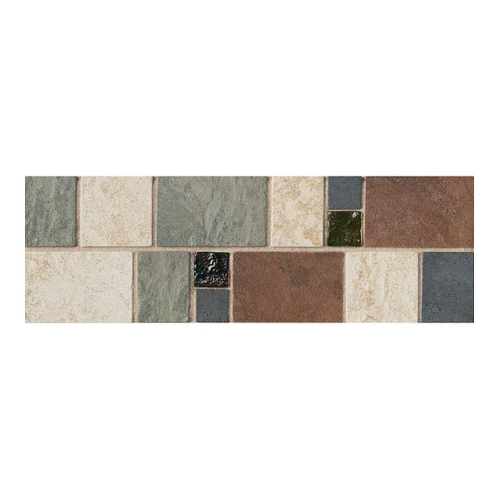Dal-Tile Continental Slate Multi Deco 4" x 12" Decorative Tile