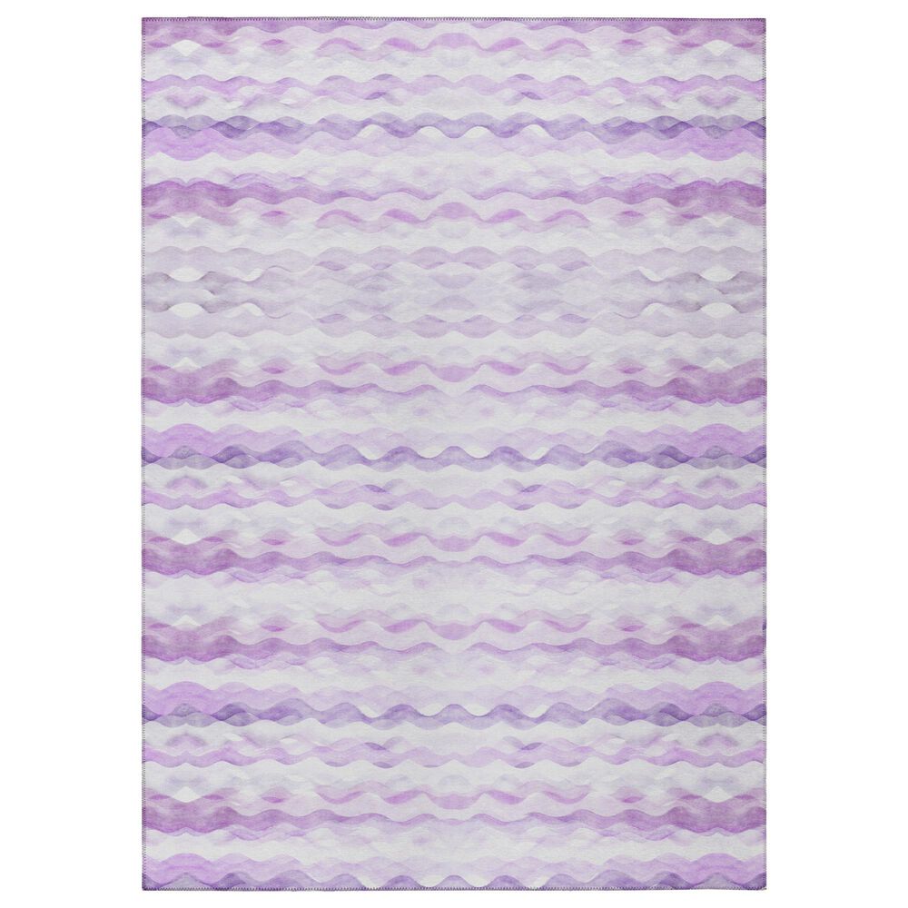 Dalyn Rug Company Seabreeze Chevron 6' x 9' Violet Area Rug