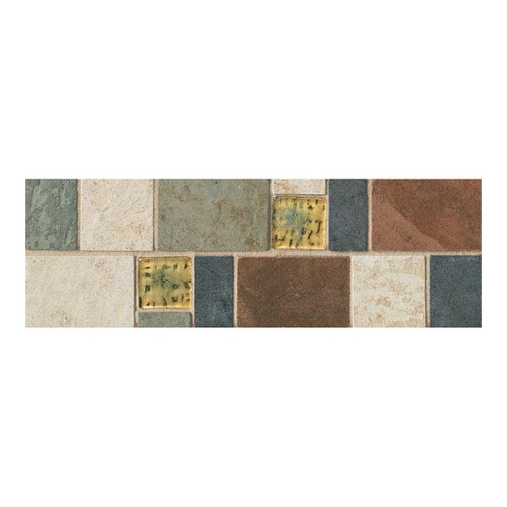 Dal-Tile Continental Slate Multi Deco 4" x 12" Decorative Tile