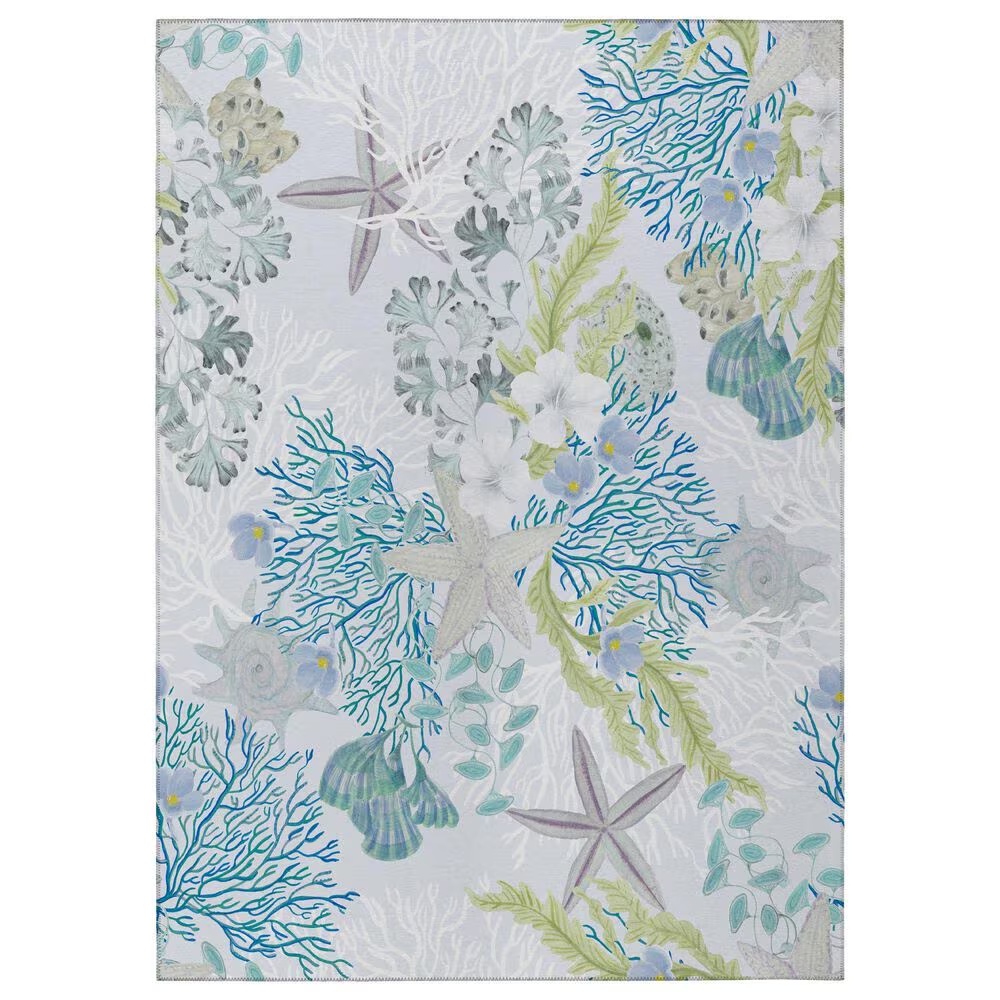 Dalyn Rug Company Seabreeze 1'8" x 2'6" Silver Indoor/Outdoor Area Rug