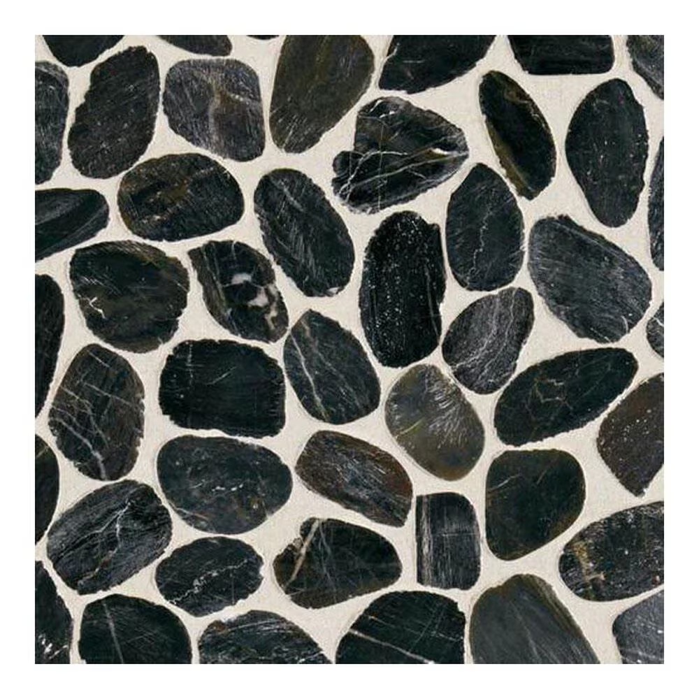 Dal-Tile Stone Mosaics Black River 12" x 12" Porcelain Mosaic Sheet