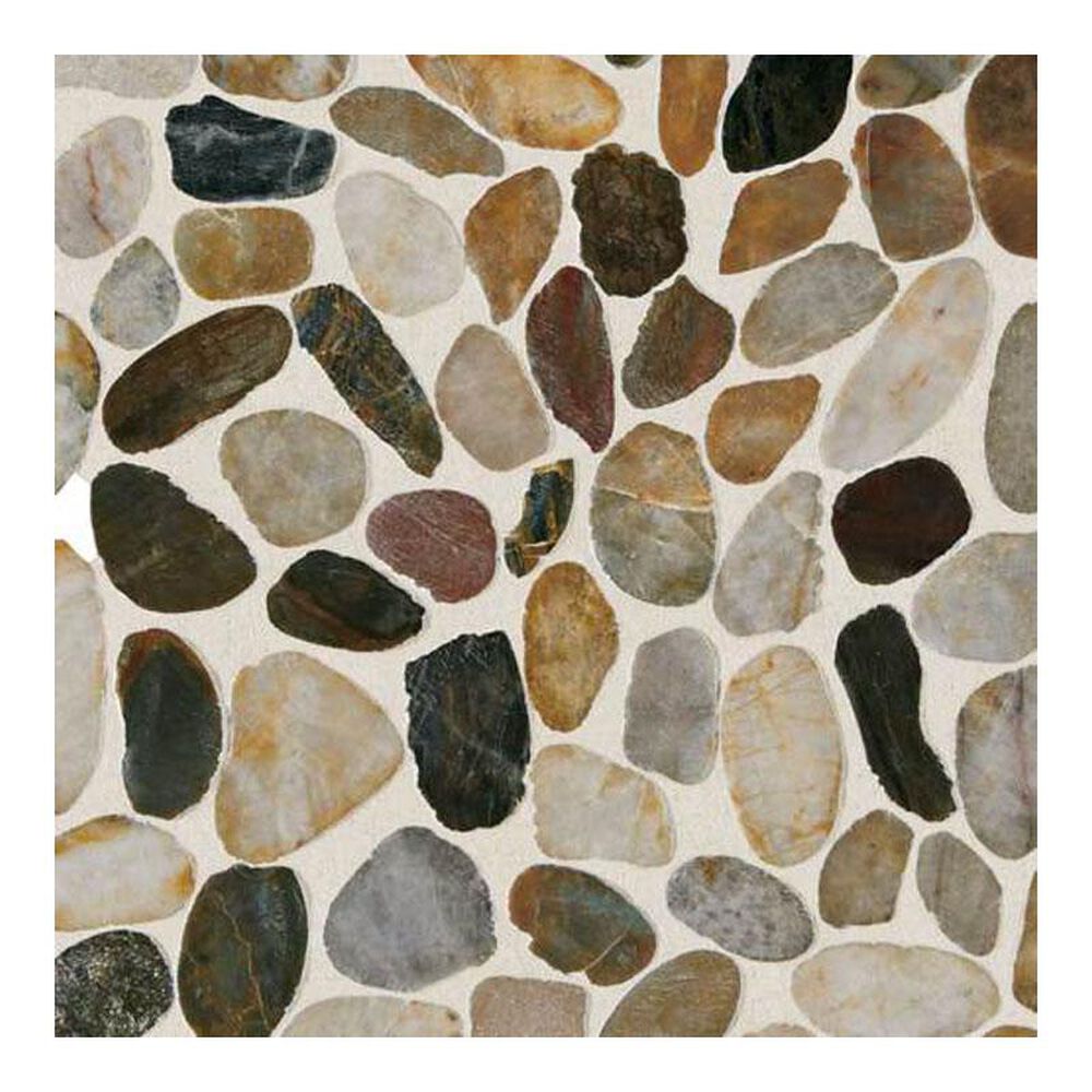 Dal-Tile Stone Mosaics Earthy Blend 12" x 12" Porcelain Mosaic Sheet