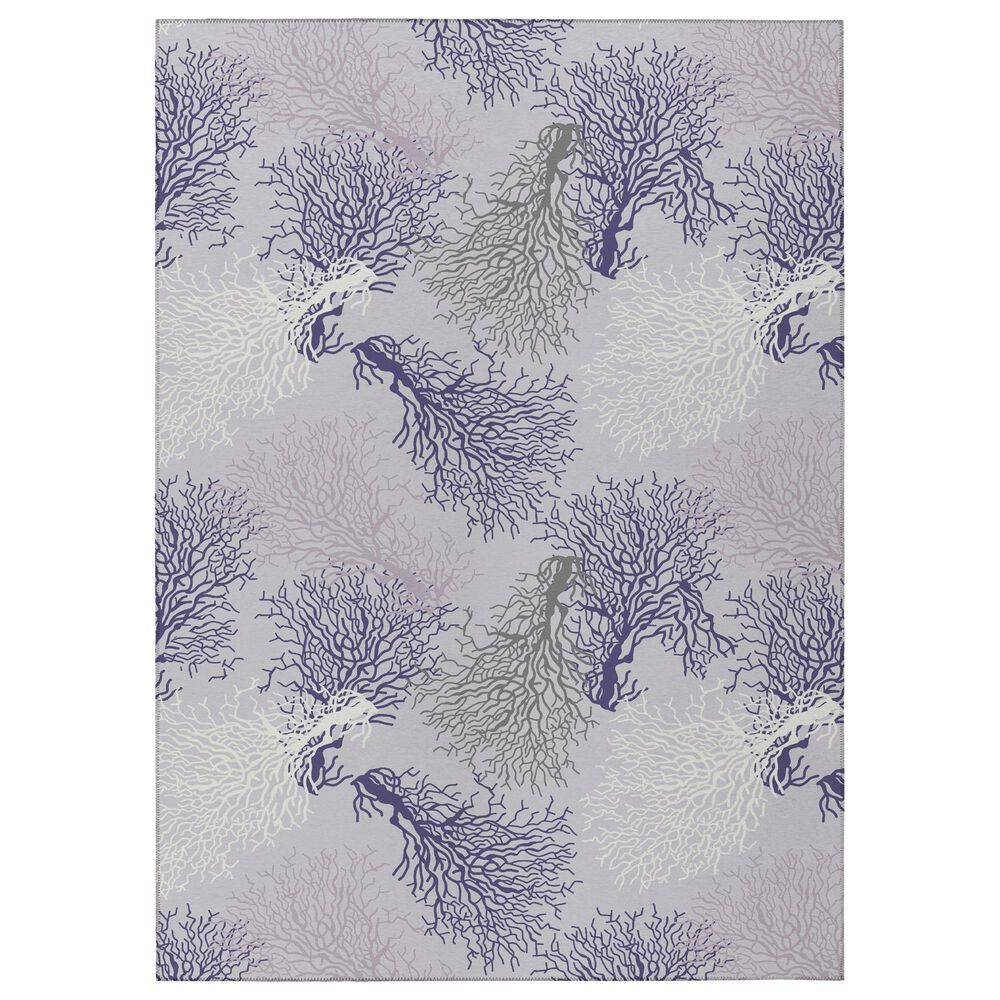 Dalyn Rug Company Seabreeze Animal Print 5' x 7'6" Lavender Area Rug