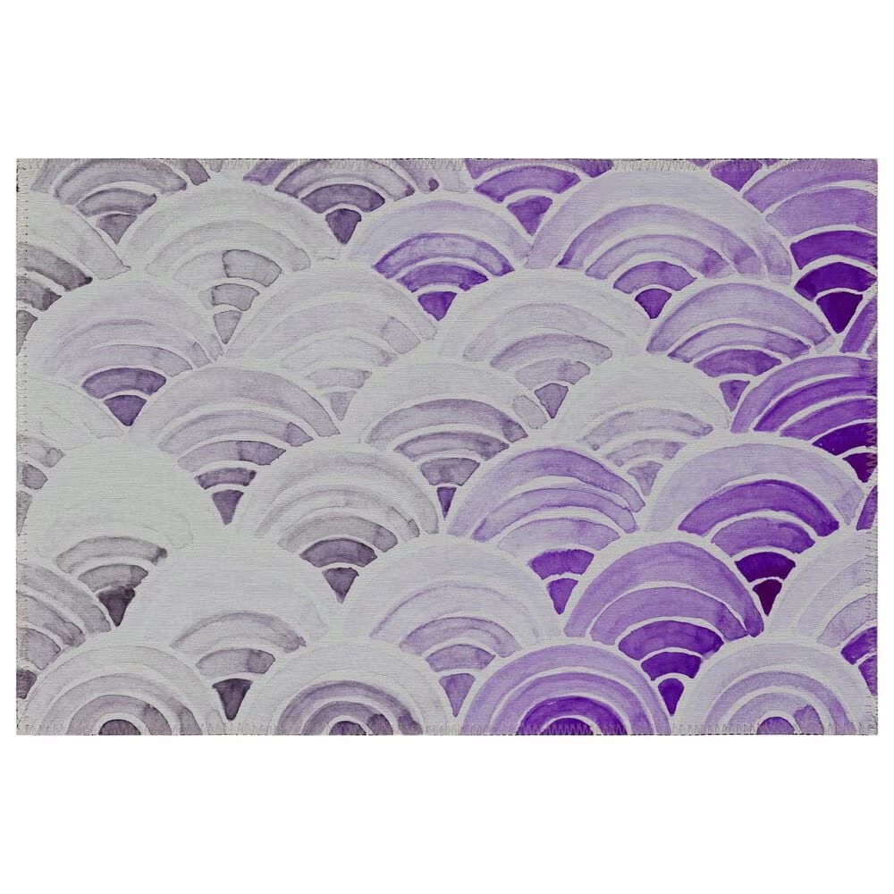 Dalyn Rug Company Seabreeze Geometric 1'8" x 2'6" Violet Area Rug