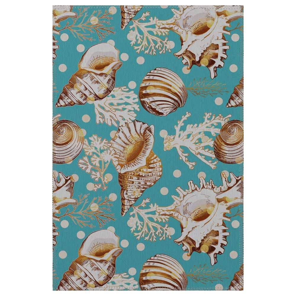 Dalyn Rug Company Seabreeze SZ6 1'8" x 2'6" Teal Area Rug