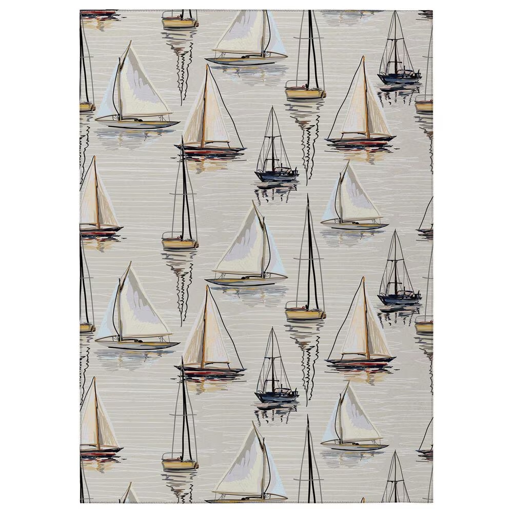 Dalyn Rug Company Harbor Beach 8' Round Ivory Indoor/Outdoor Area Rug