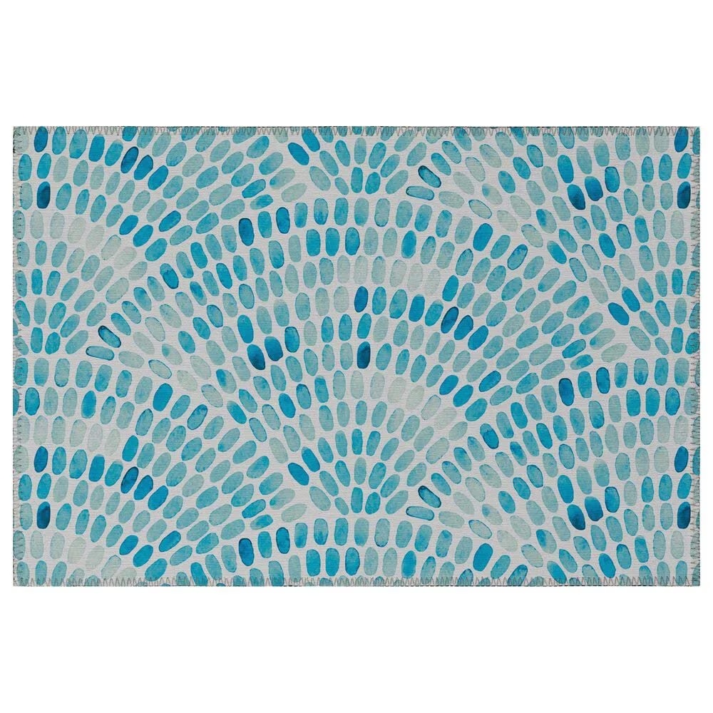 Dalyn Rug Company Seabreeze SZ7 2'6" x 3'10" Teal Area Rug