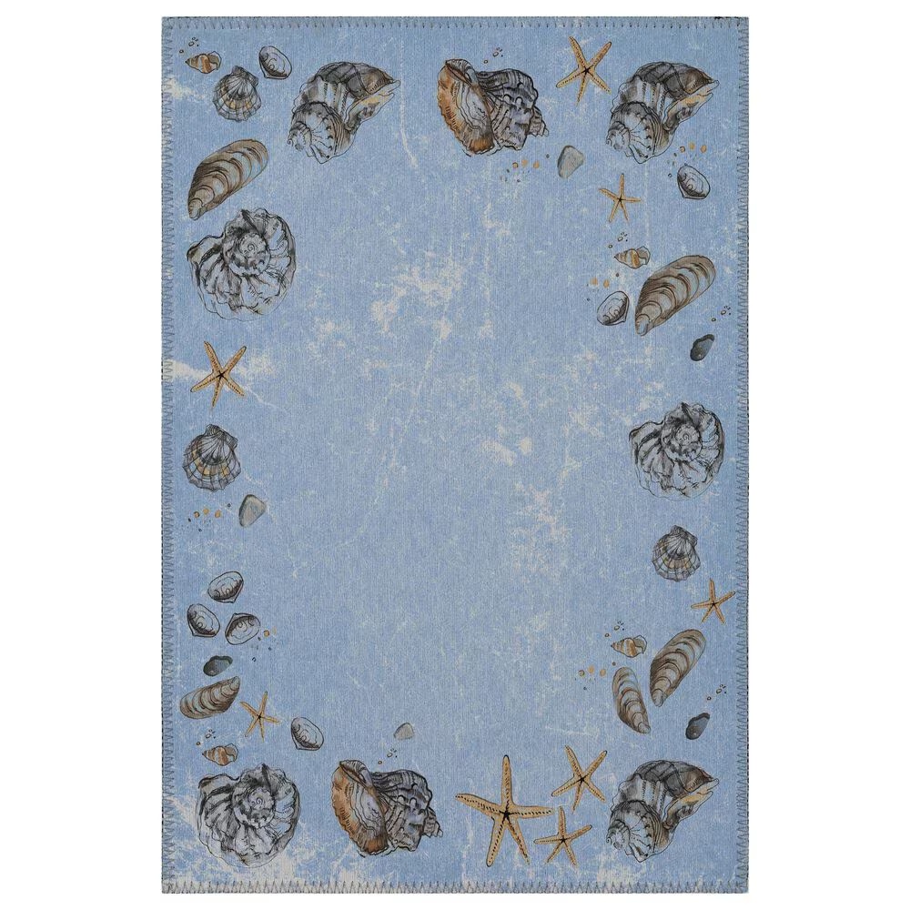 Dalyn Rug Company Seabreeze Animal Print 2'6" x 3'10" Denim Area Rug