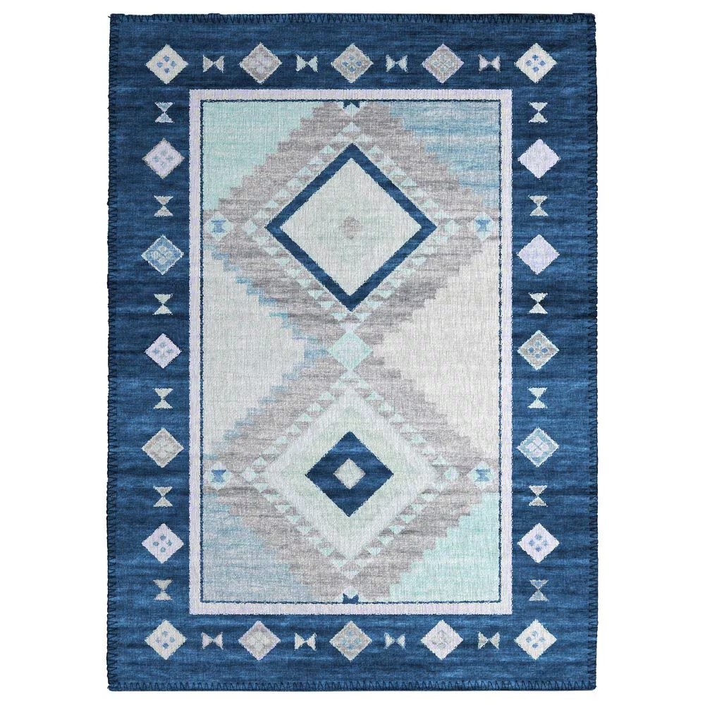Dalyn Rug Company Phoenix 2'6" x 3'10" Denim Indoor/Outdoor Area Rug