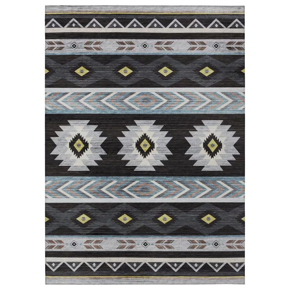 Dalyn Rug Company Phoenix PH3 6' x 9' Black Indoor/Outdoor Area Rug