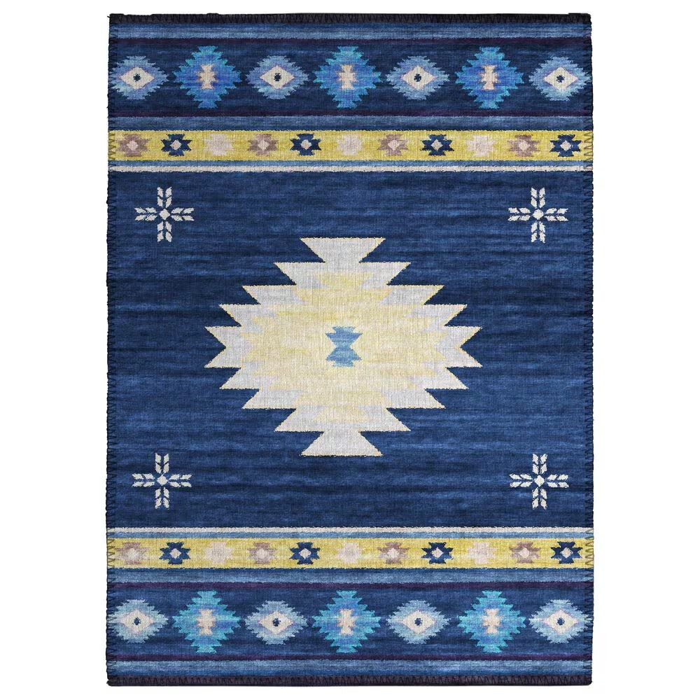 Dalyn Rug Company Phoenix 2'6" x 3'10" Navy Indoor/Outdoor Area Rug