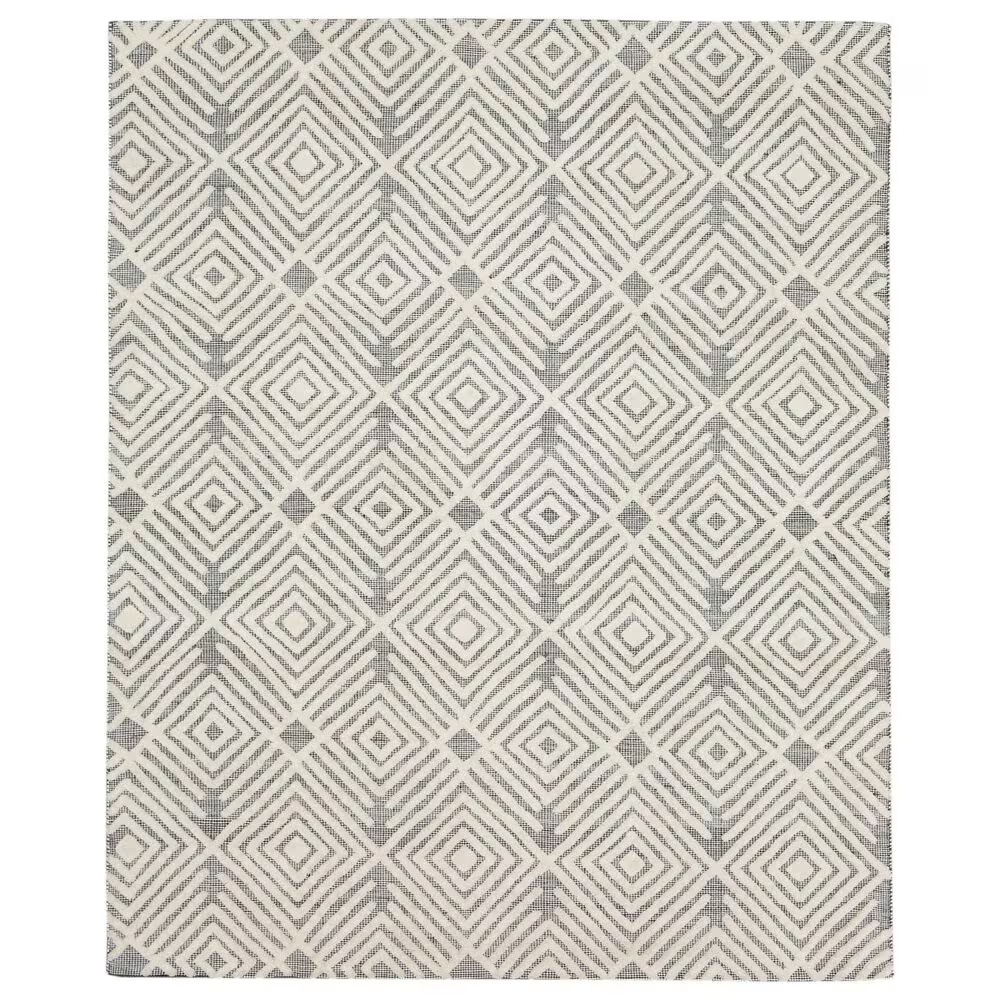 Drew and Jonathan Home Sirocco Tipaza 10' x 14' Black and White