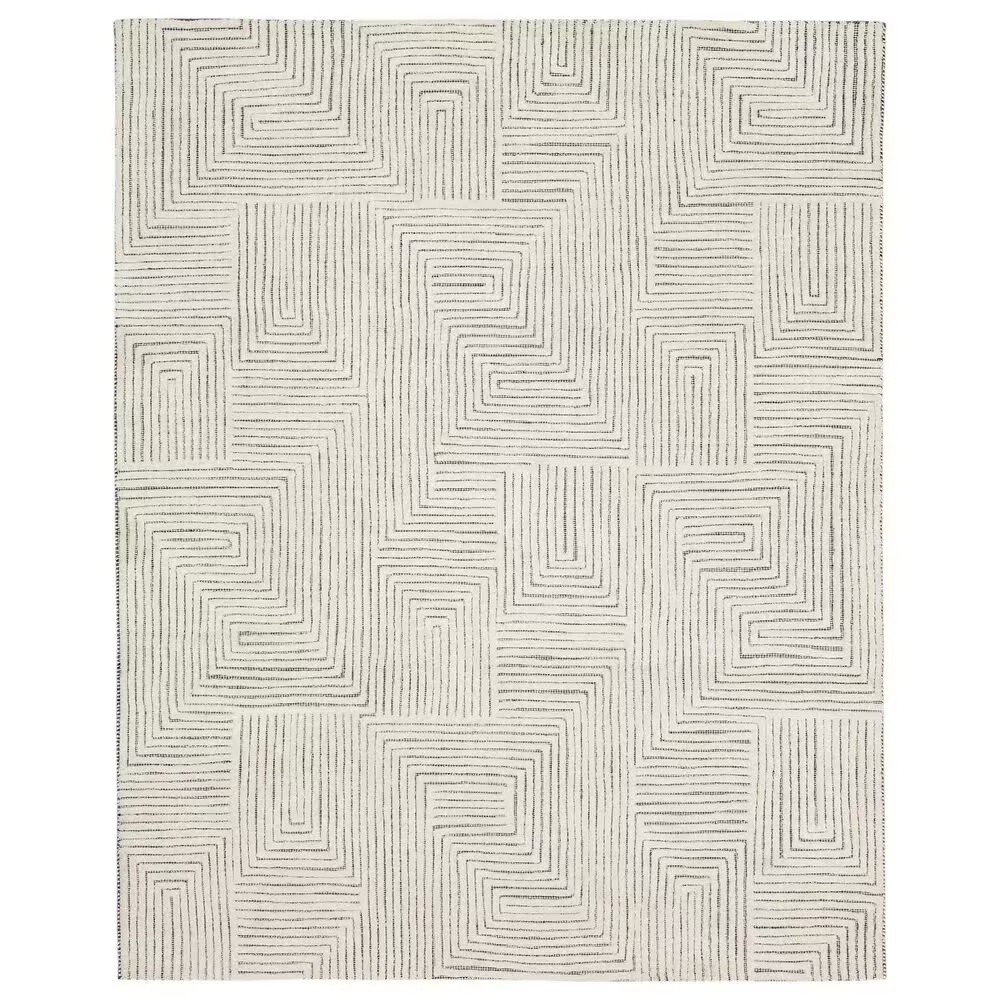 Drew and Jonathan Home Sirocco Algiers 10' x 14' Black and White