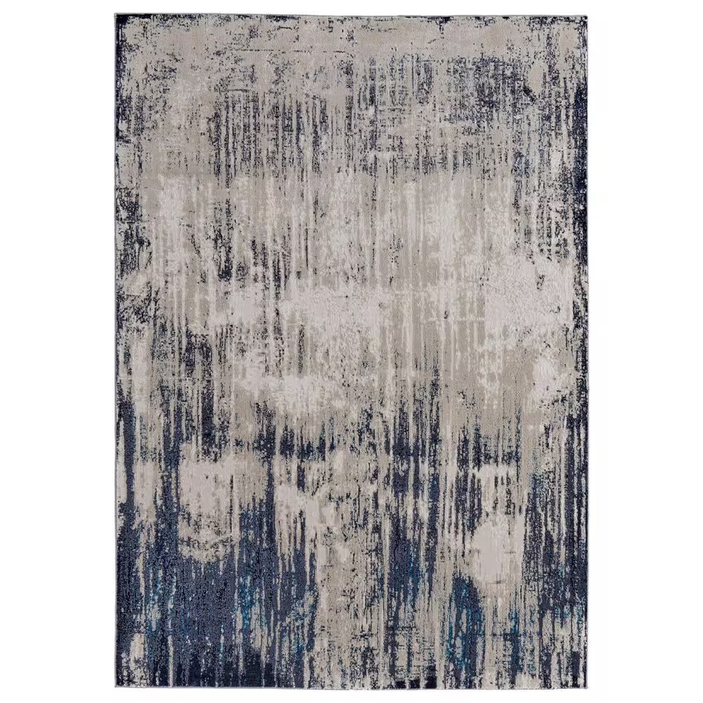 Feizy Indio 2'10" x 7'10" Beige and Blue Runner