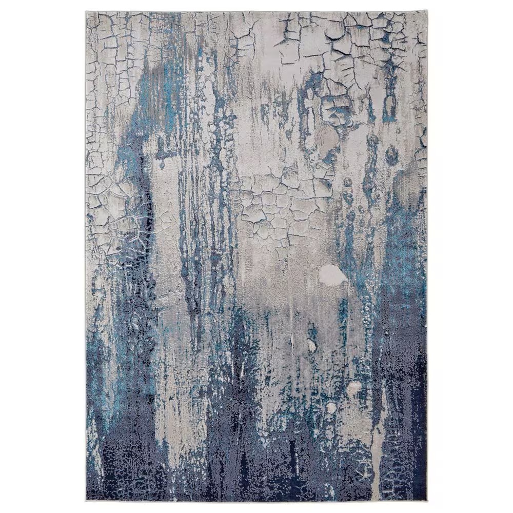Feizy Indio 6'7" x 9'6" Blue and Beige Area Rug