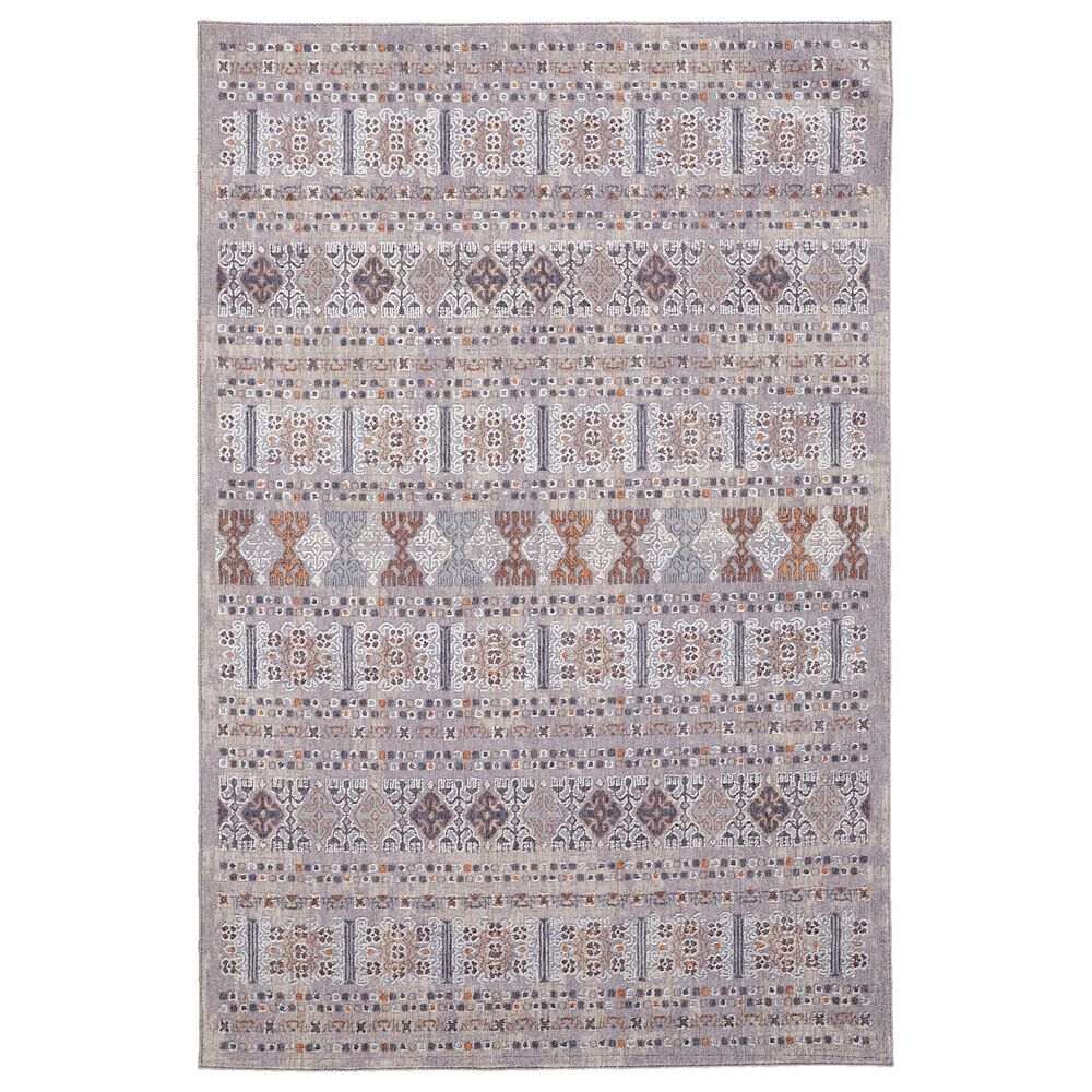 Feizy Francisco 4' x 6' Rust and Gray Area Rug
