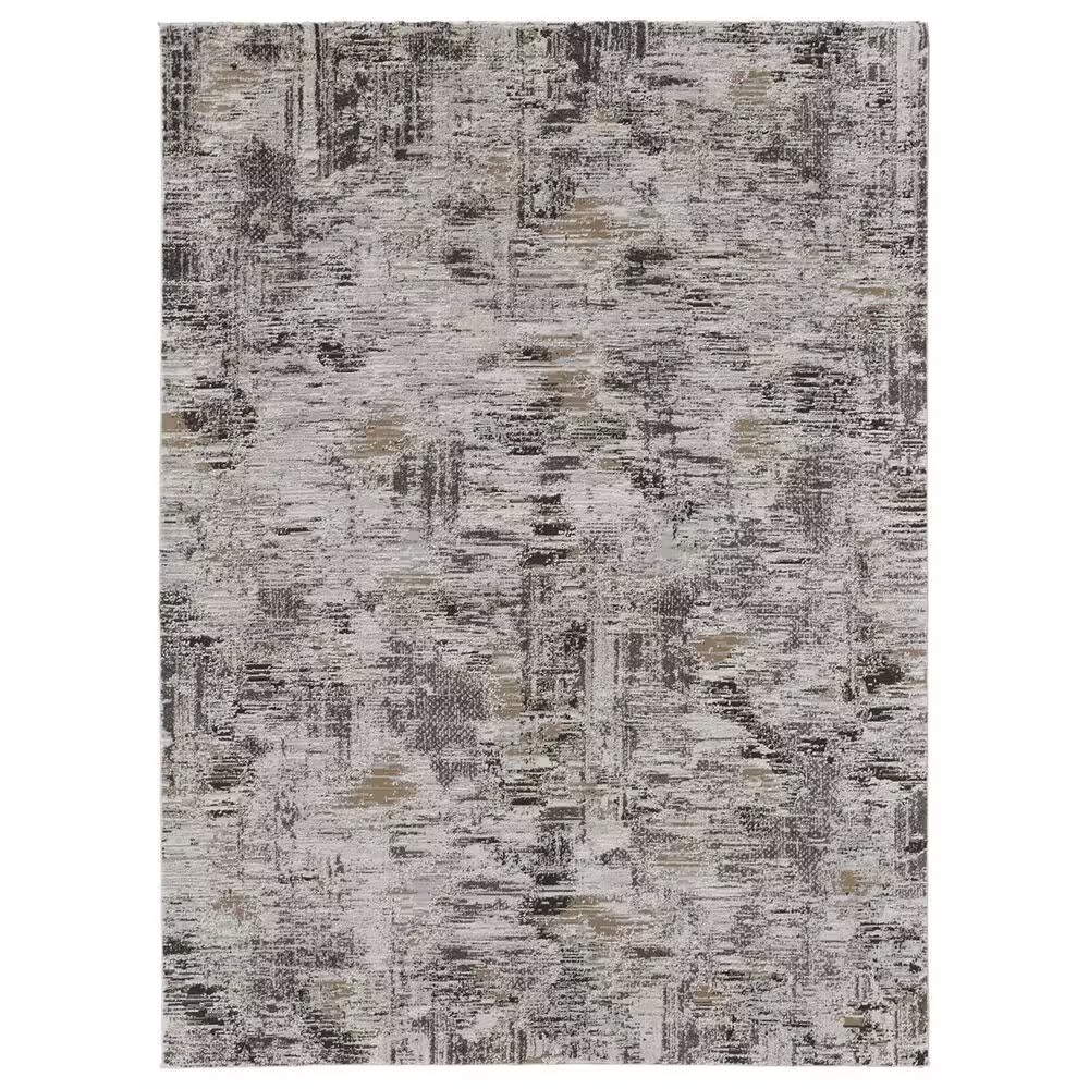 Feizy Vancouver 8' x 10' Ivory and Charcoal Area Rug