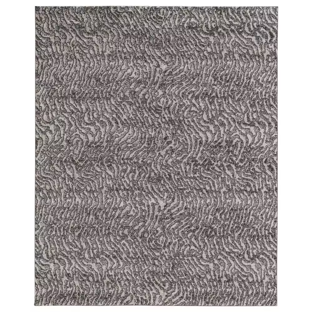 Feizy Rugs Vancouver 5' x 8' Beige and Charcoal Area Rug