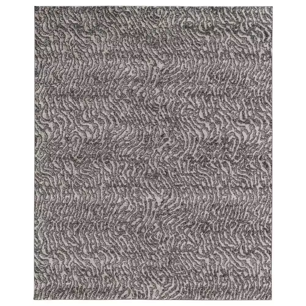 Feizy Rugs Vancouver 1'8" x 2'10" Beige and Charcoal Area Rug