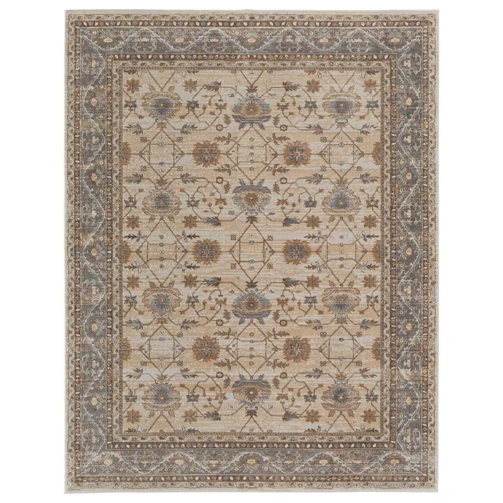 Feizy Celene 39KVF 7'9" x 10' Beige and Gray Area Rug
