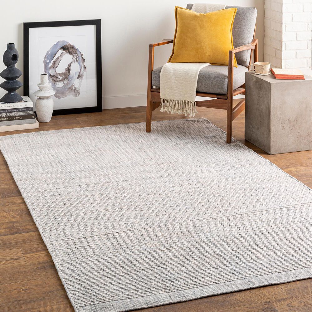 Surya Sycamore 6' x 9' Medium Gray and Beige Area Rug