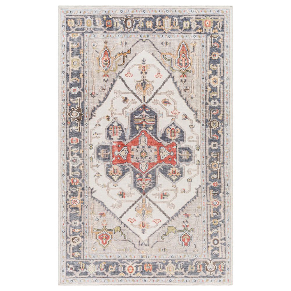 Surya Revere 2' x 3' Gray, Blue, Brown, Red and Cream Area Rug