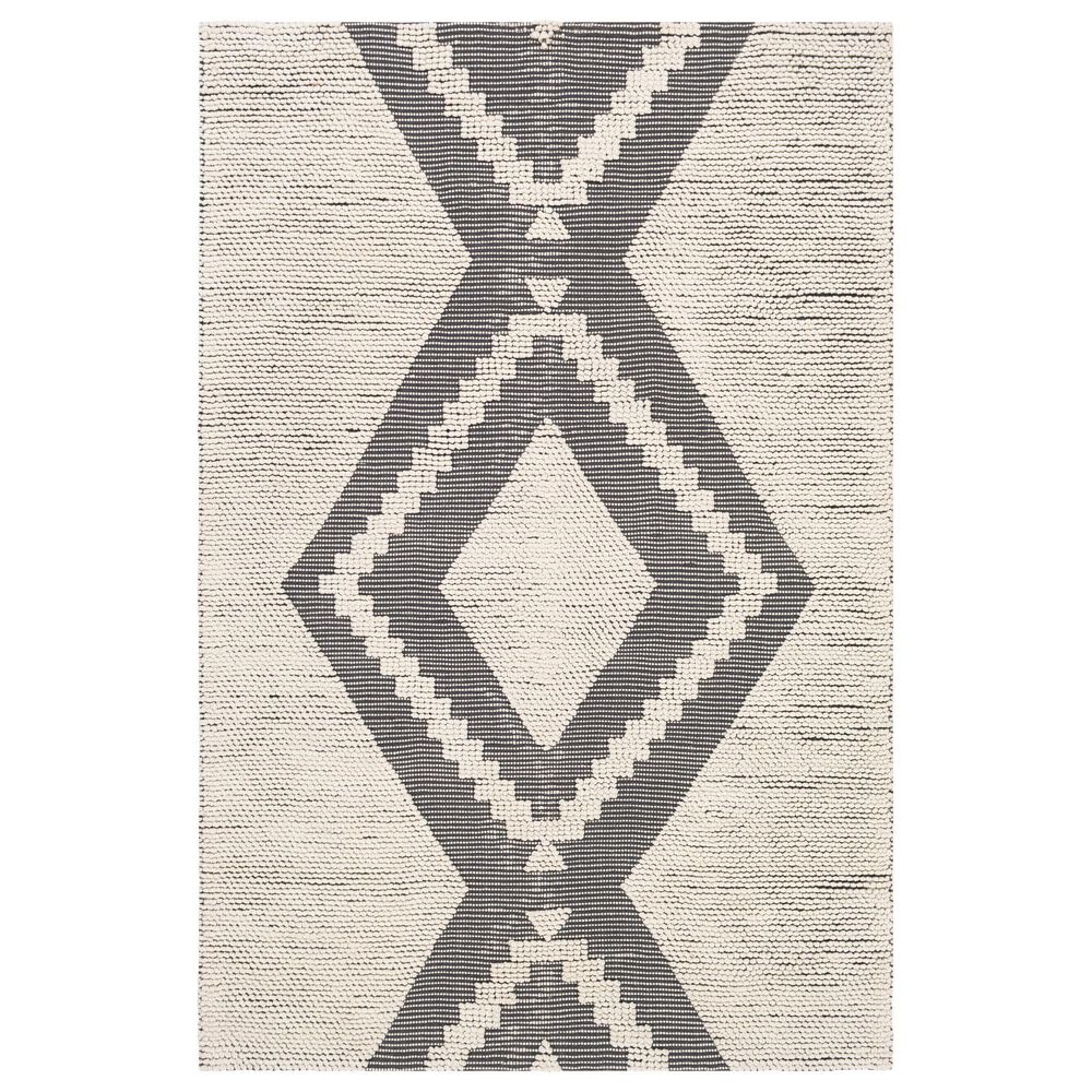 Surya Azalea 5' x 7'6" Black and Ivory Indoor/Outdoor Area Rug