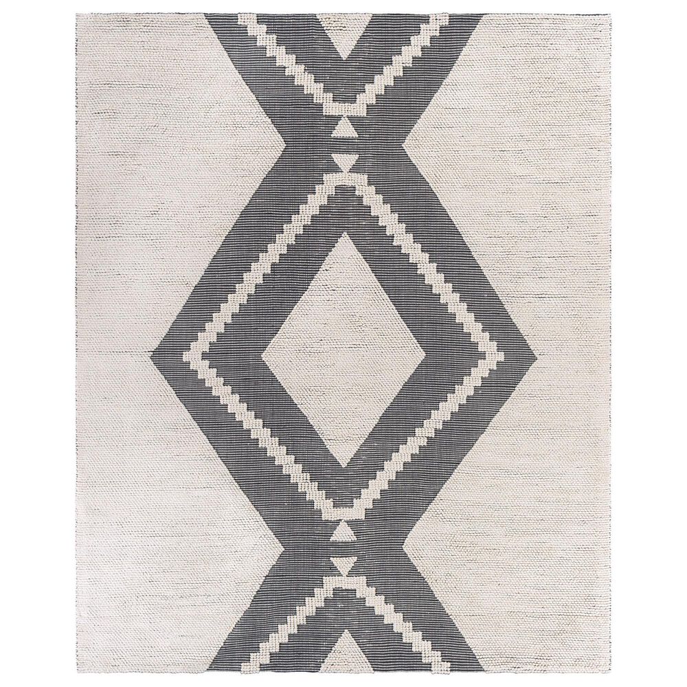 Surya Azalea 8'10" x 12' Black and Ivory Indoor/Outdoor Area Rug