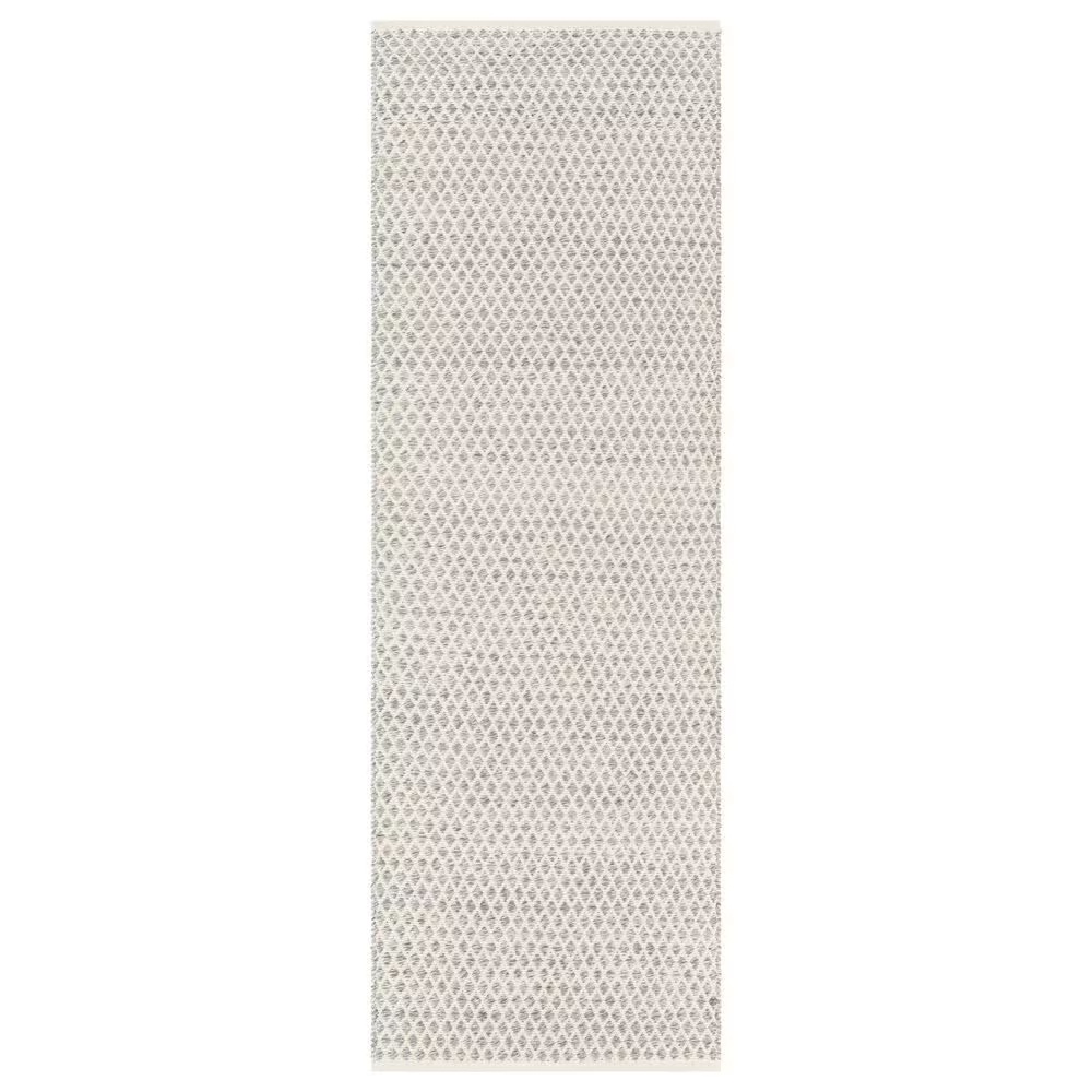 Surya Azalea Geometric 2'6" x 8' Slate, Off White and Ink Blue Indoor/Outdoor Runner