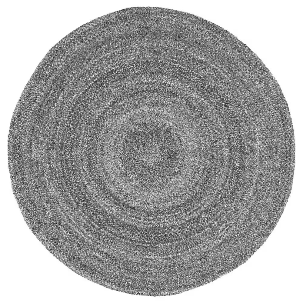 Surya Azalea 6' Round Gray, Black and Dark Brown Area Rug
