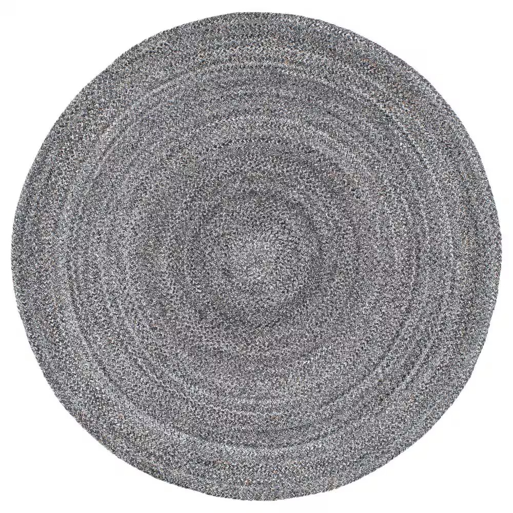 Surya Azalea 6' Round Brown, Gray, Black and Cream Area Rug