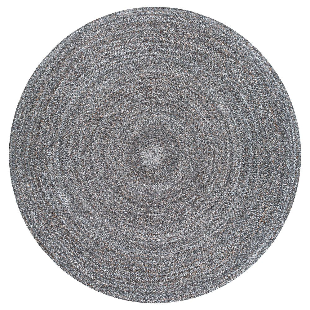 Surya Azalea 8' Round Brown, Gray, Black and Cream Area Rug