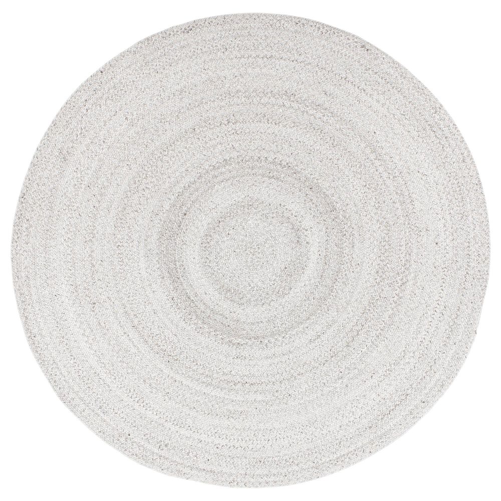 Surya Azalea 6' Round Taupe, Medium Gray, Dark Brown and Cream Area Rug
