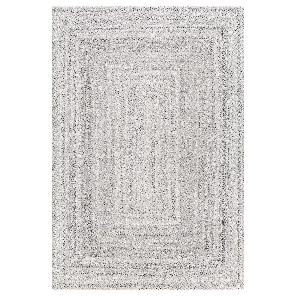 Surya Azalea 8' x 10' Medium Gray, Black and Cream Area Rug