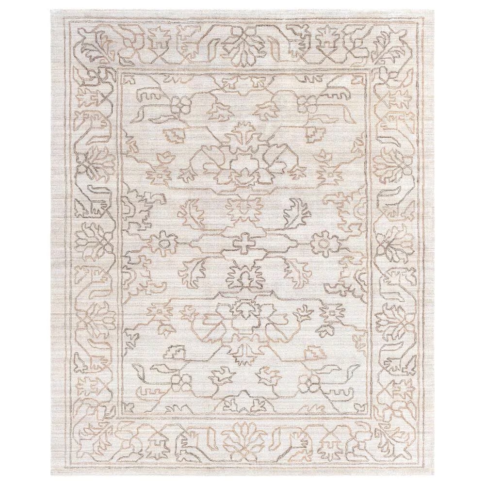 Surya Hightower 10' x 14' Light Gray, Medium Brown and Charcoal Area Rug