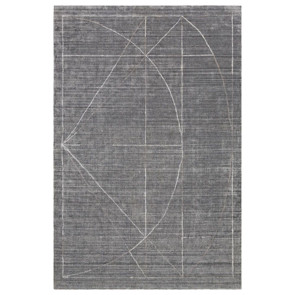 Surya Hightower 6' x 9' Gray, Charcoal, White and Taupe Area Rug