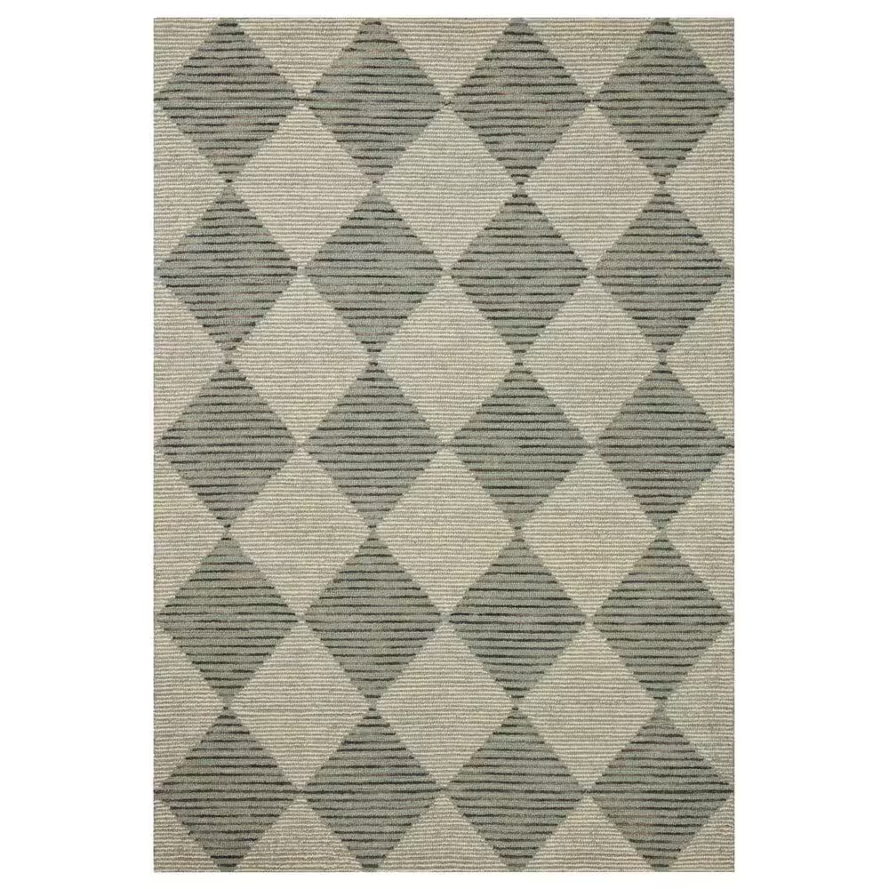 Chris Loves Julia x Loloi Francis 7'9" x 9'9" Spa and Granite Area Rug