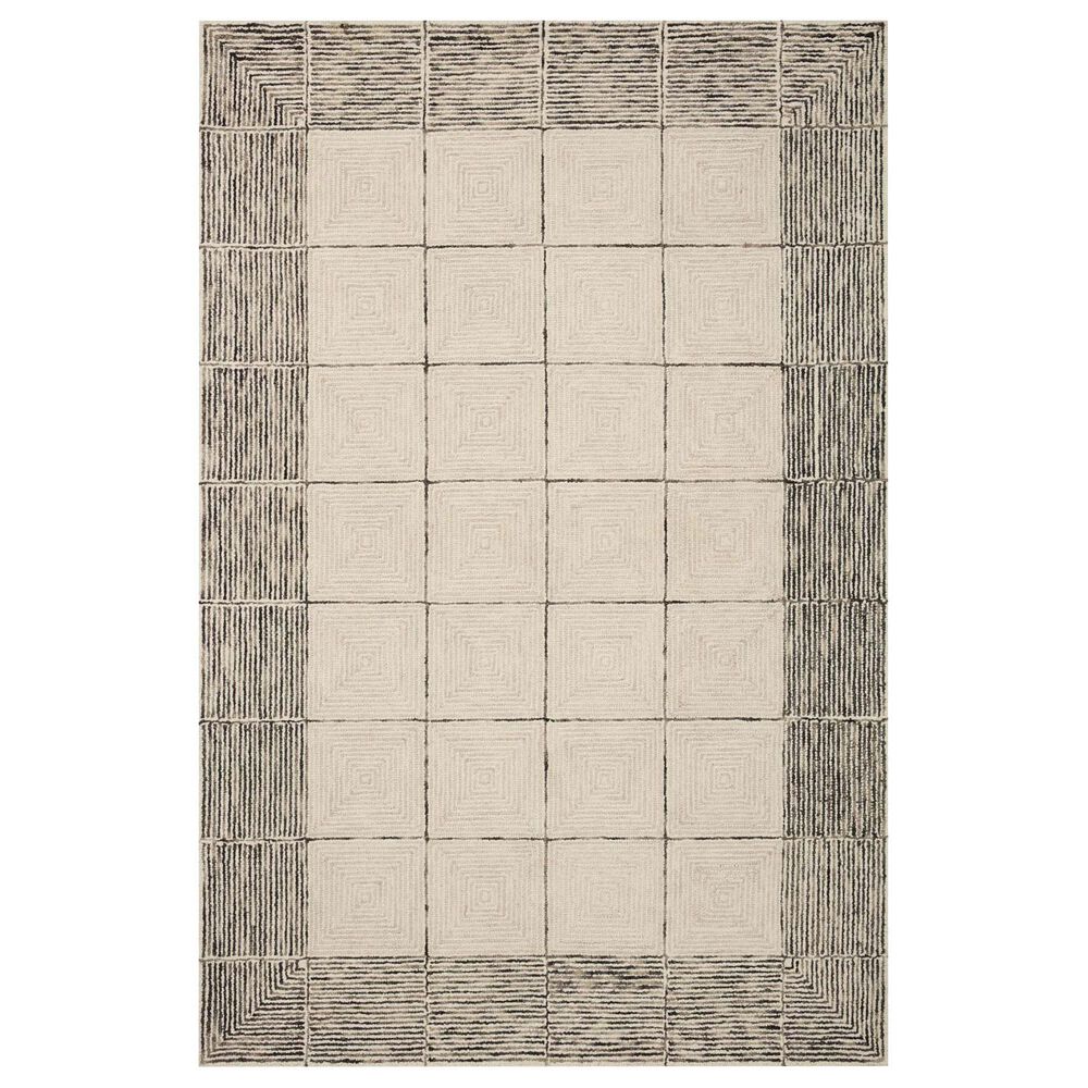 Chris Loves Julia x Loloi Francis 2'3" x 3'9" Cream and Black Area Rug